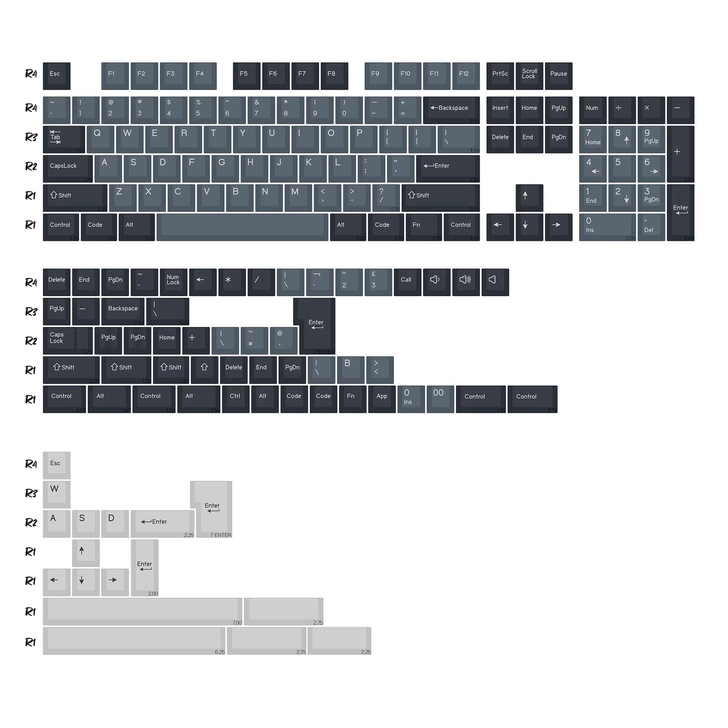 GMK Marrsgreen Keycap Retro PBT ISO Double Shot Cherry Profile Keycaps for MX Switches Mechanical Gaming Keyboard Key Caps