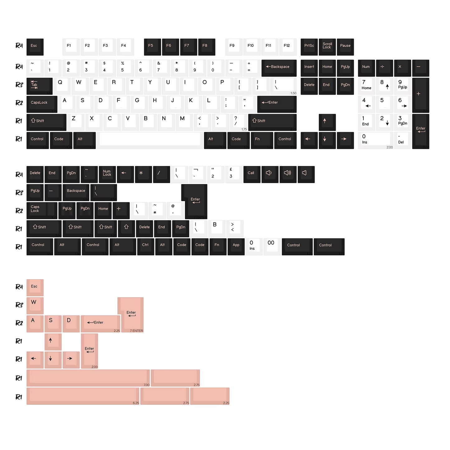GMK Marrsgreen Keycap Retro PBT ISO Double Shot Cherry Profile Keycaps for MX Switches Mechanical Gaming Keyboard Key Caps