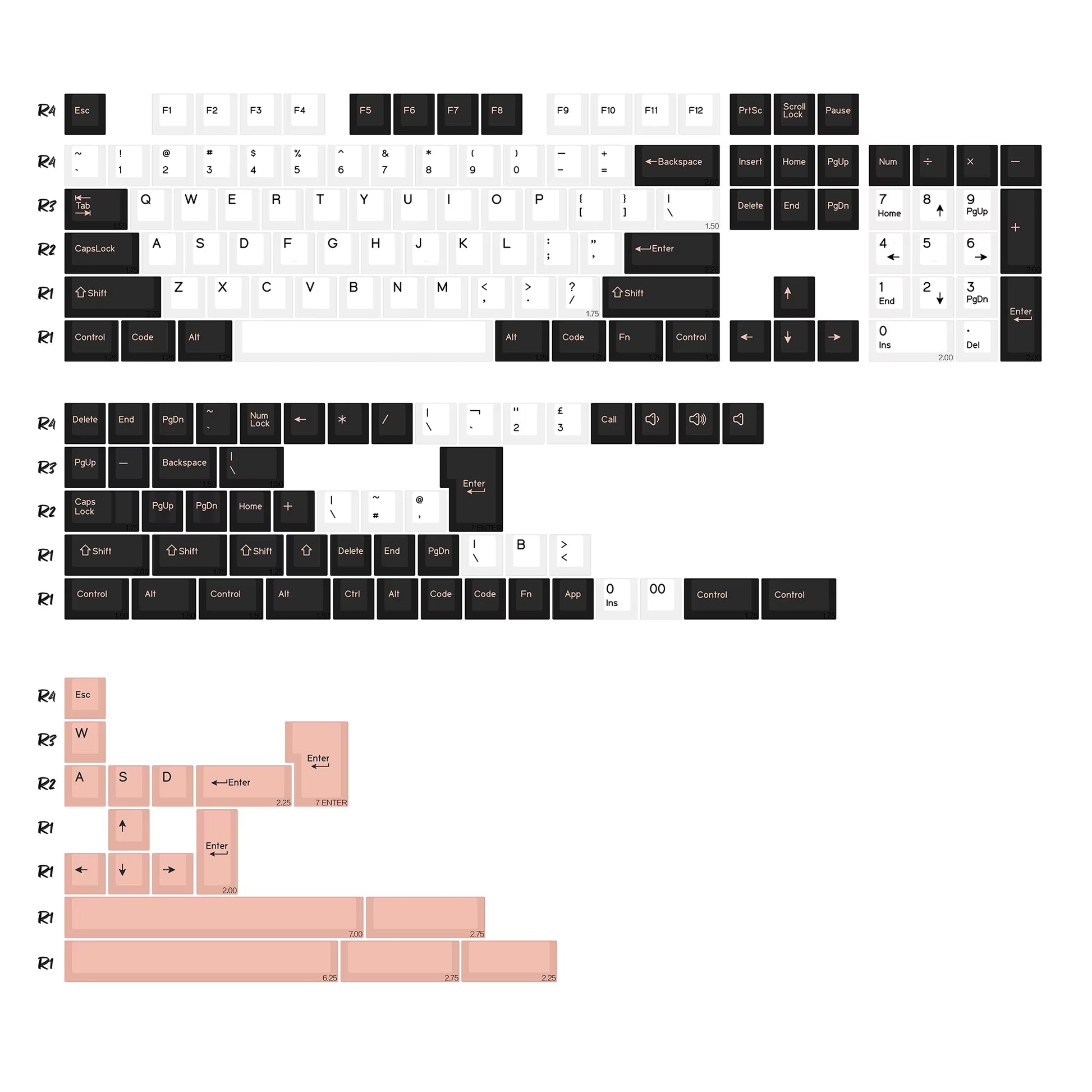 GMK Marrsgreen Keycap Retro PBT ISO Double Shot Cherry Profile Keycaps for MX Switches Mechanical Gaming Keyboard Key Caps