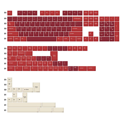 GMK Marrsgreen Keycap Retro PBT ISO Double Shot Cherry Profile Keycaps for MX Switches Mechanical Gaming Keyboard Key Caps