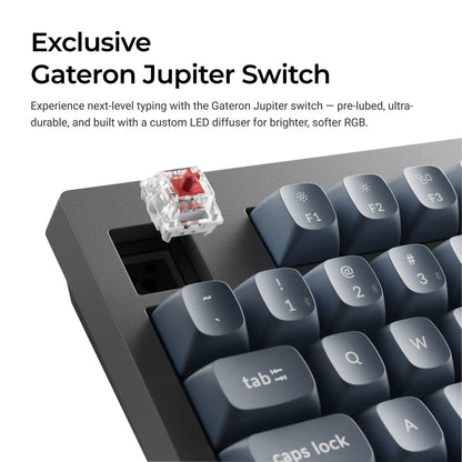 Keychron V5 Max QMK/VIA Wireless Custom Mechanical Keyboard RGB Backlight  Jupiter Switch Double-Shot PBT Keycaps