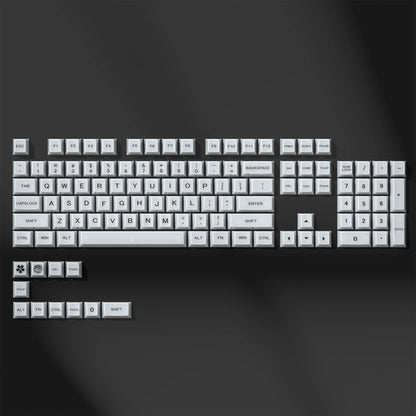 115 Keys Dark Blue MDA Profile Transparent Clear Keycaps Crystal PC Keycap RGB Shine through Key Cap for MX Switch Keyboard