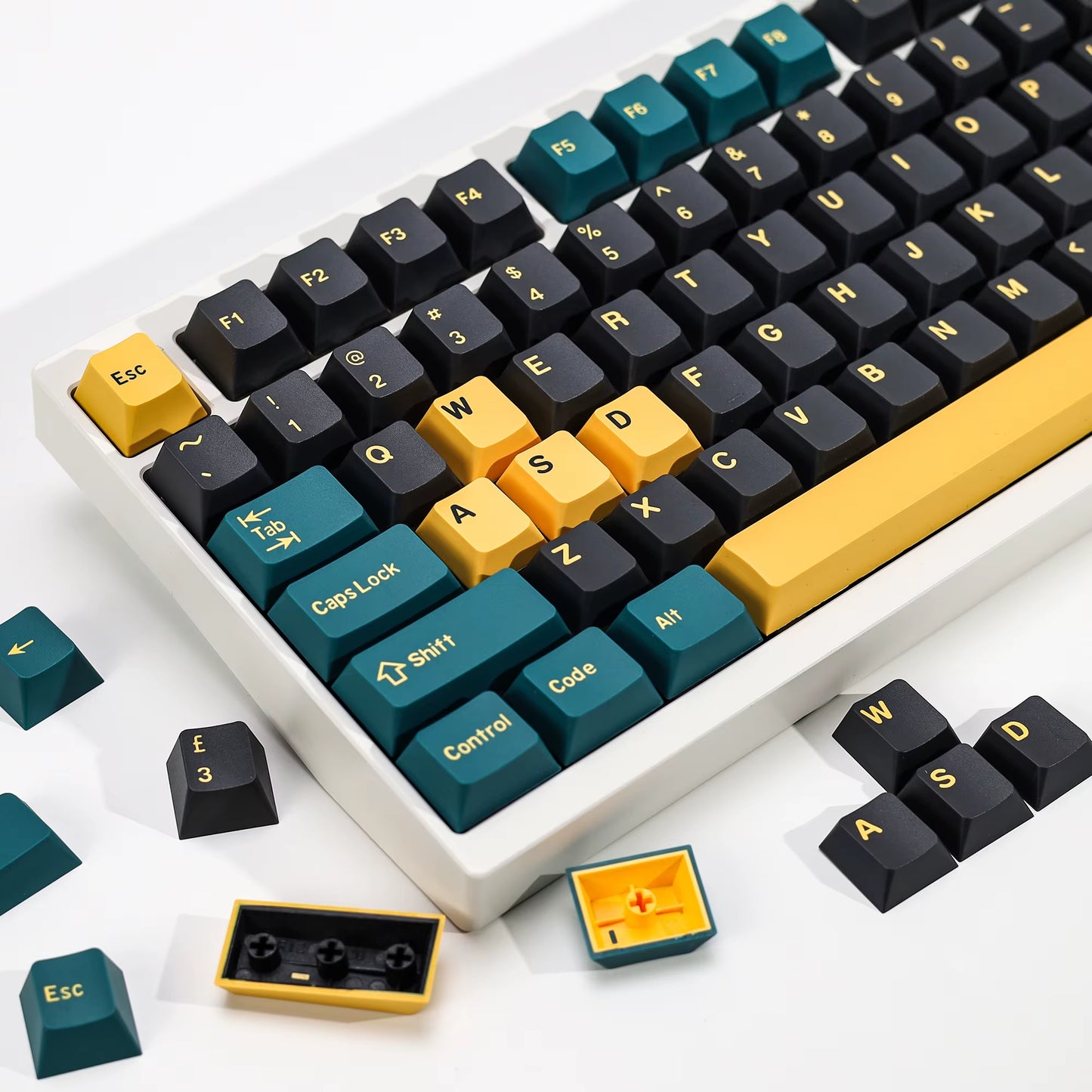 GMK Marrsgreen Keycap Retro PBT ISO Double Shot Cherry Profile Keycaps for MX Switches Mechanical Gaming Keyboard Key Caps
