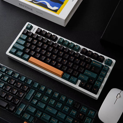 Spanish Japanese Korean Russian French Arabic BRPT Green Keycap Cherry Profile PBT Backlight Key Cap Mechanical Keyboard Aulaf75