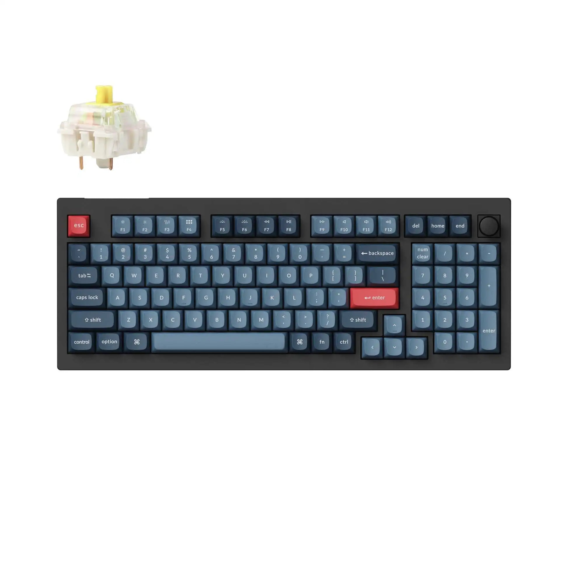 Keychron V5 Max QMK/VIA Wireless Custom Mechanical Keyboard RGB Backlight  Jupiter Switch Double-Shot PBT Keycaps