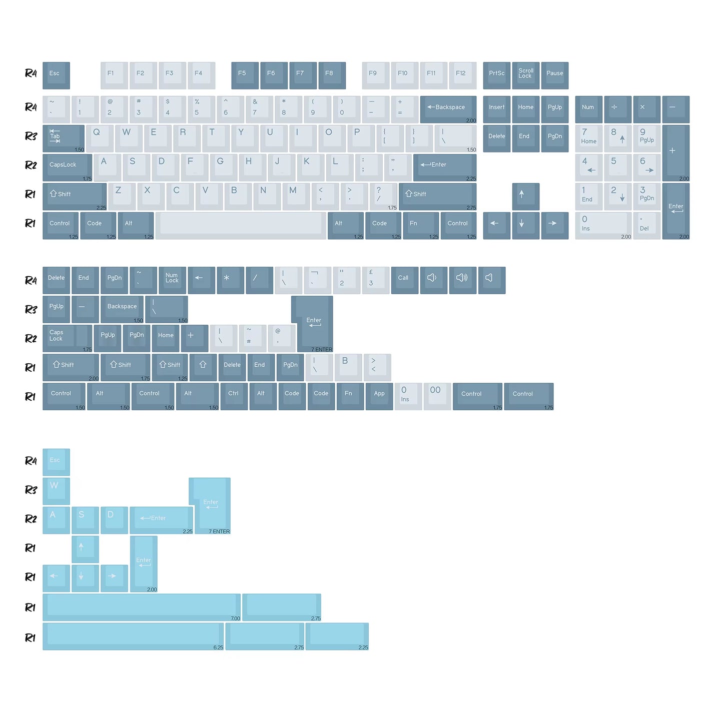 GMK Marrsgreen Keycap Retro PBT ISO Double Shot Cherry Profile Keycaps for MX Switches Mechanical Gaming Keyboard Key Caps