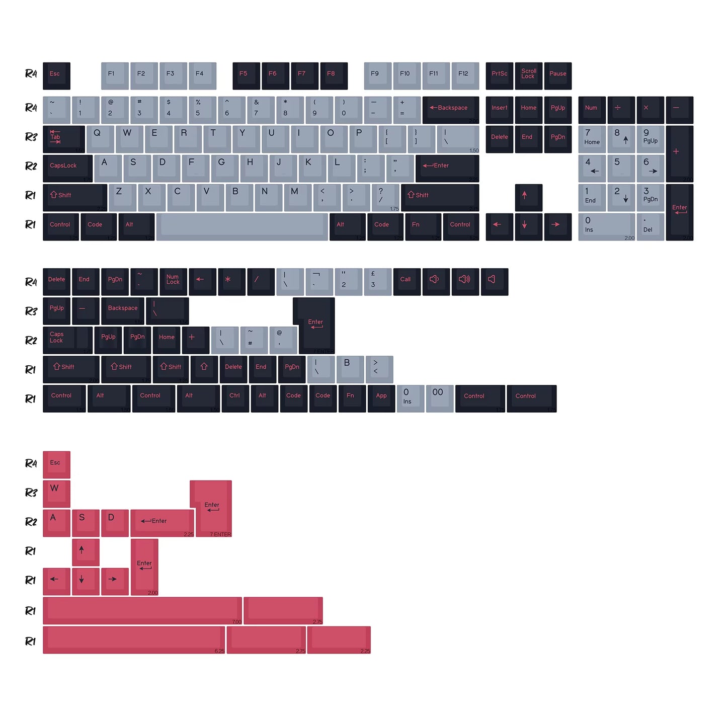 GMK Marrsgreen Keycap Retro PBT ISO Double Shot Cherry Profile Keycaps for MX Switches Mechanical Gaming Keyboard Key Caps
