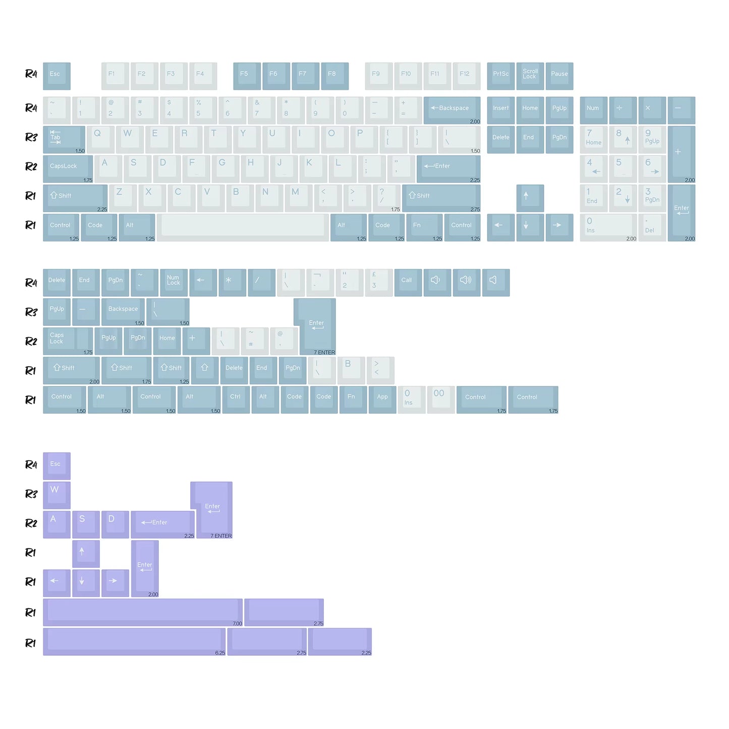 GMK Marrsgreen Keycap Retro PBT ISO Double Shot Cherry Profile Keycaps for MX Switches Mechanical Gaming Keyboard Key Caps