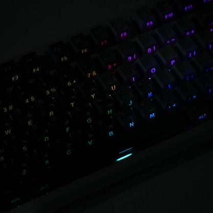 Korean Russian Japanese Spanish French German Keycap 130 Cherry Profile Double Print Backlight Key Cap Mechanical Keyboard AJAZZ