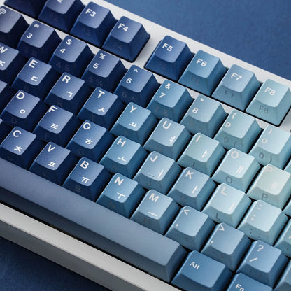 Korean Russian Japanese Spanish French German Keycap 130 Cherry Profile Double Print Backlight Key Cap Mechanical Keyboard AJAZZ