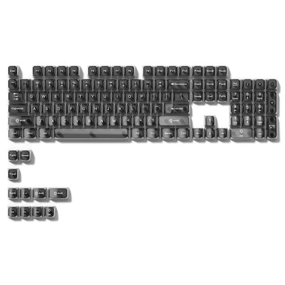 115 Keys Dark Blue MDA Profile Transparent Clear Keycaps Crystal PC Keycap RGB Shine through Key Cap for MX Switch Keyboard