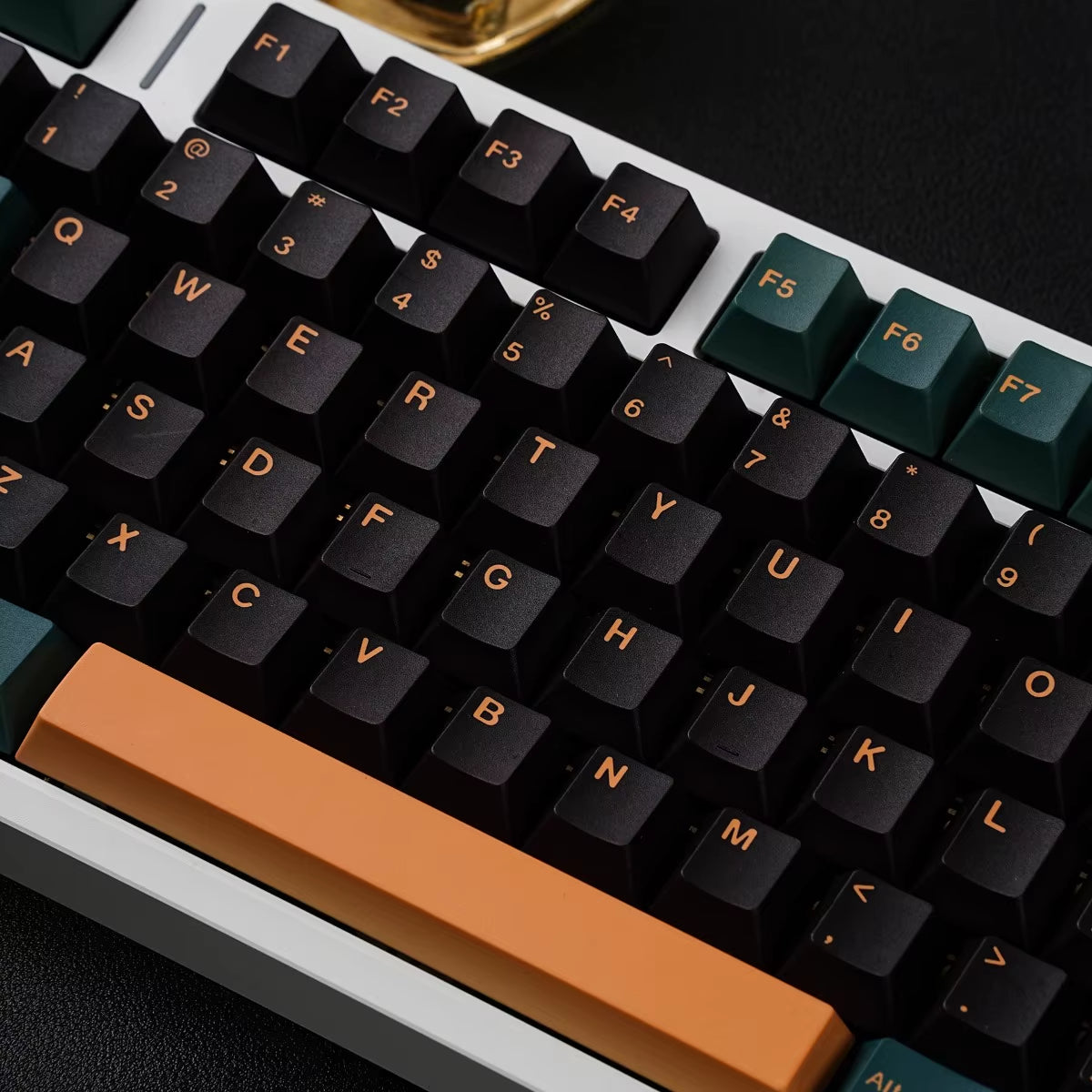 Spanish Japanese Korean Russian French Arabic BRPT Green Keycap Cherry Profile PBT Backlight Key Cap Mechanical Keyboard Aulaf75