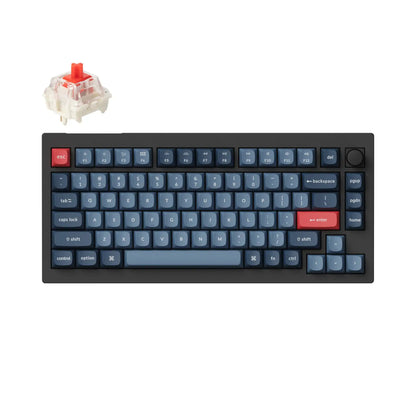 V1 Max QMK Fully Assembled Knob Custom Mechanical Keyboard 2.4 Ghz & Bluetooth Wireless Double-Shot OSA PBT Keycaps