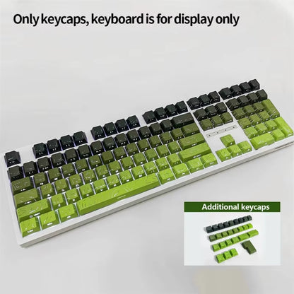 New Topographic Keycaps 4.0 Version Shine through 98 Key PBT Cherry Profile Side Print Backlit for MX Gamer Mechanical Keyboard