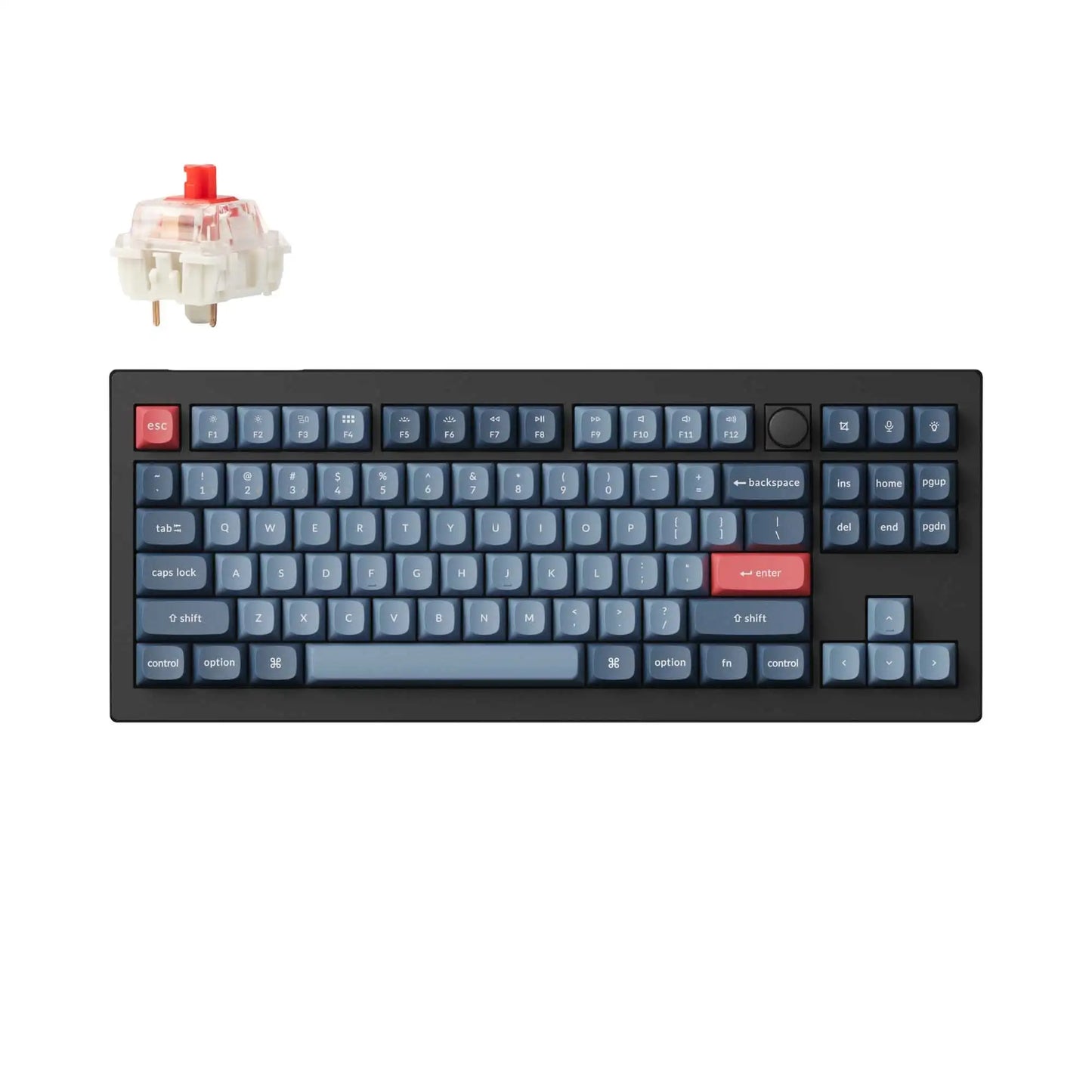 Keychron V3 Max QMK/VIA Wireless Custom Mechanical Keyboard  Jupiter Switch Double-Shot PBT Keycaps