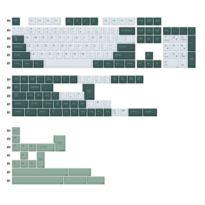 GMK Marrsgreen Keycap Retro PBT ISO Double Shot Cherry Profile Keycaps for MX Switches Mechanical Gaming Keyboard Key Caps