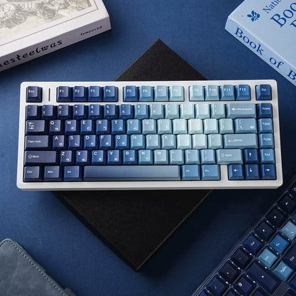 Korean Russian Japanese Spanish French German Keycap 130 Cherry Profile Double Print Backlight Key Cap Mechanical Keyboard AJAZZ