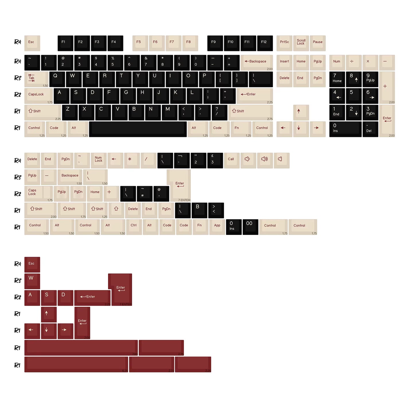 GMK Marrsgreen Keycap Retro PBT ISO Double Shot Cherry Profile Keycaps for MX Switches Mechanical Gaming Keyboard Key Caps