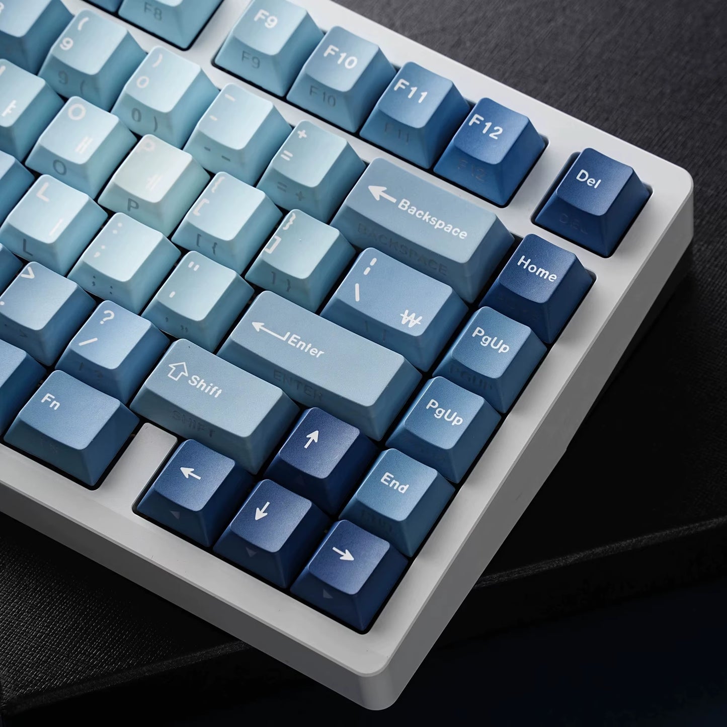 Korean Russian Japanese Spanish French German Keycap 130 Cherry Profile Double Print Backlight Key Cap Mechanical Keyboard AJAZZ