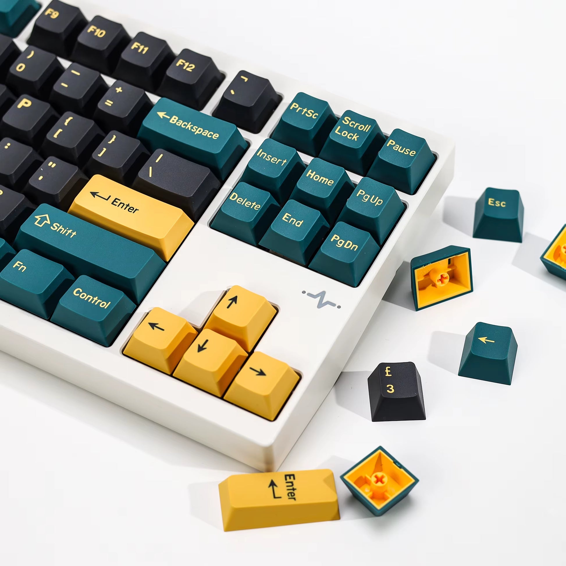 GMK Marrsgreen Keycap Retro PBT ISO Double Shot Cherry Profile Keycaps for MX Switches Mechanical Gaming Keyboard Key Caps